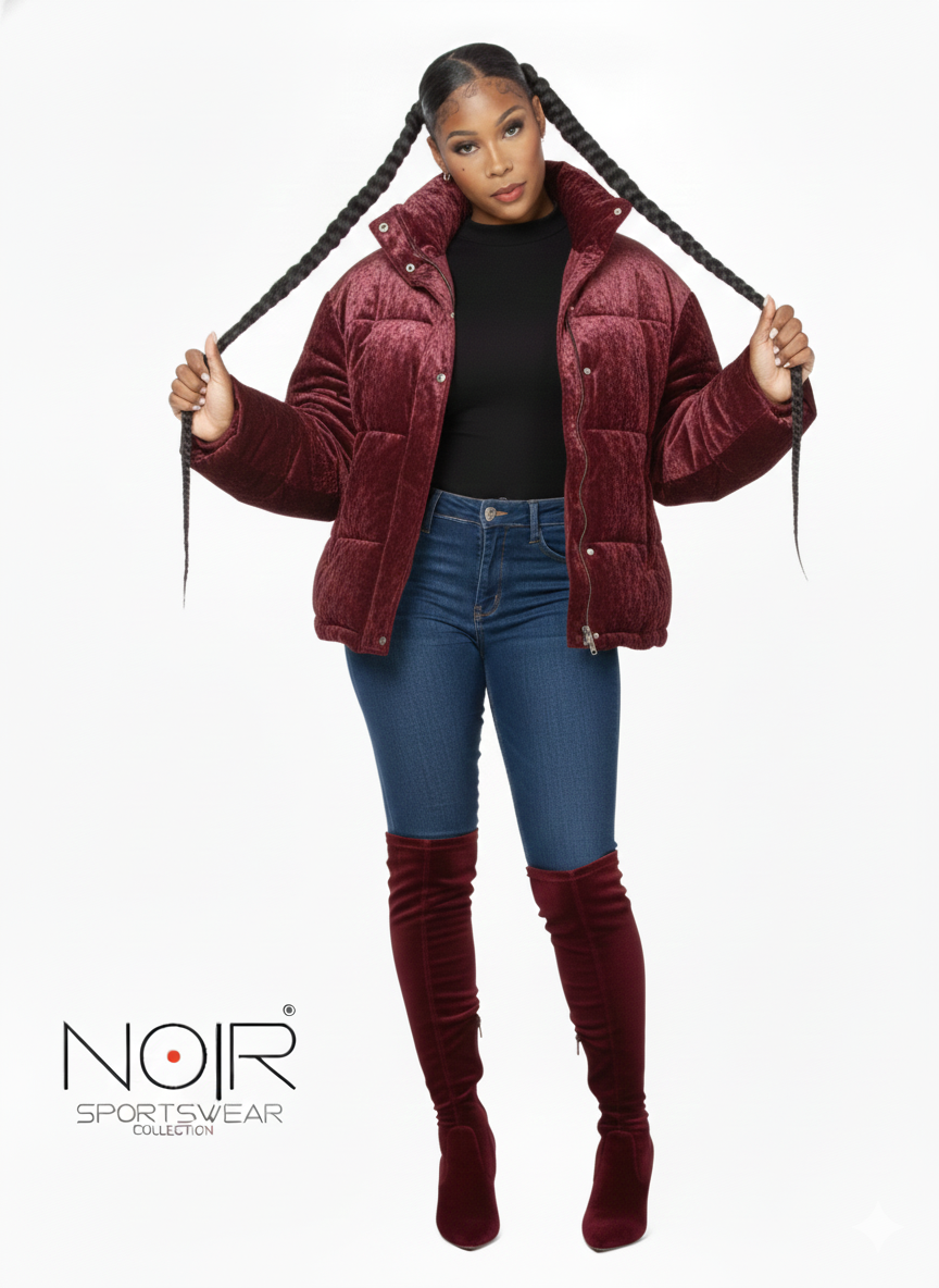 Velvet Crush Oversized Coat